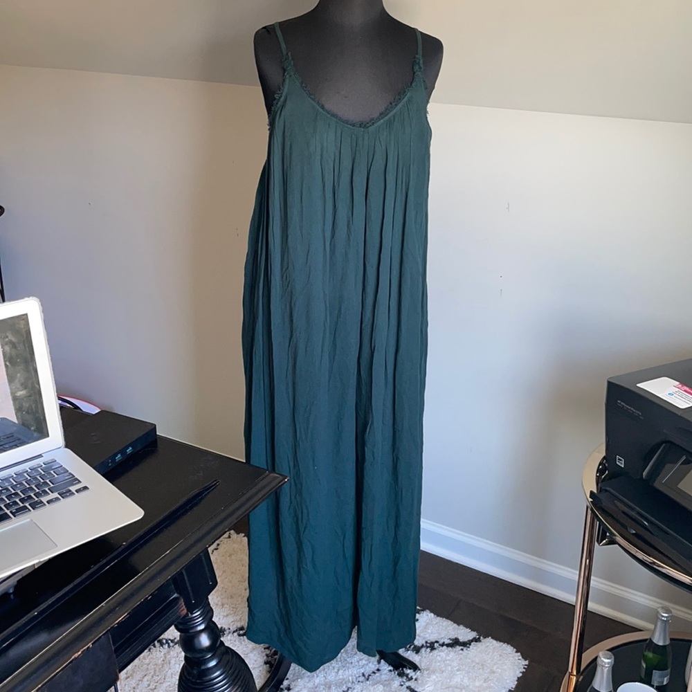 Green jumpsuit